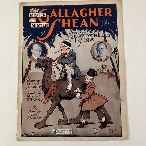 1920s Vintage Sheet Music Gallagher & Shean, Ziegfeld Follies, My Best Girl - Picture 9 of 16